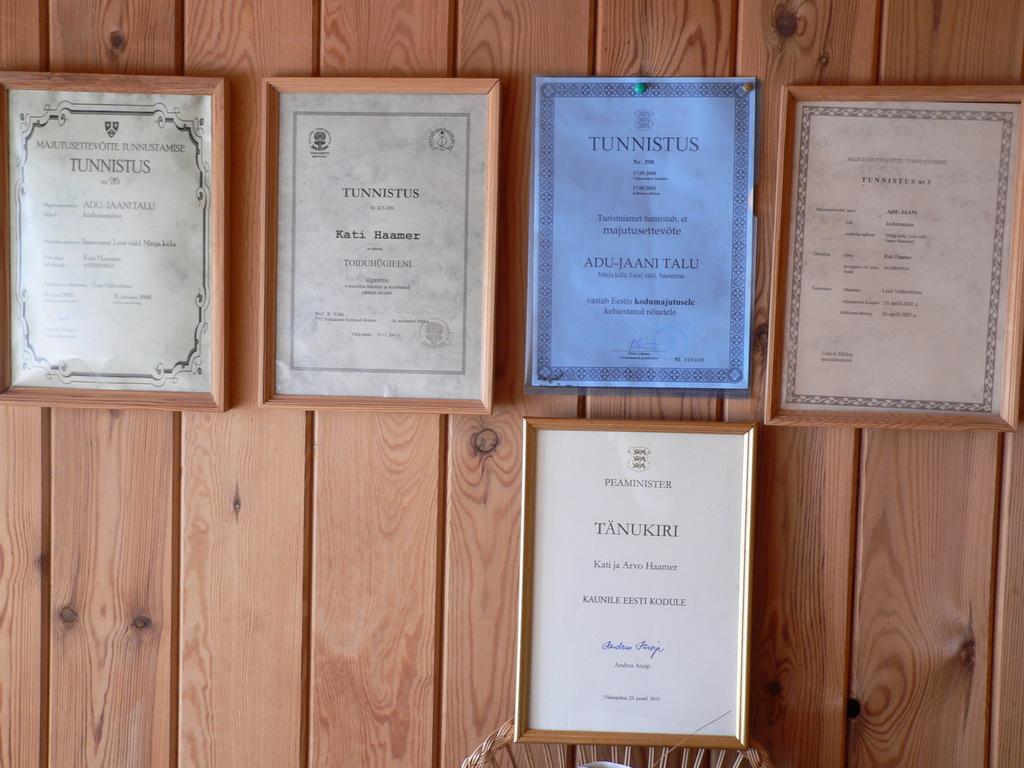 Adu-Jaani Kodumajutus Bed and Breakfast Matja Εξωτερικό φωτογραφία